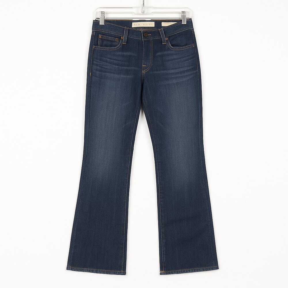 New York & Company Premium Flare Jeans 4/27 – Dark Indigo Flared Denim Boho Chic
